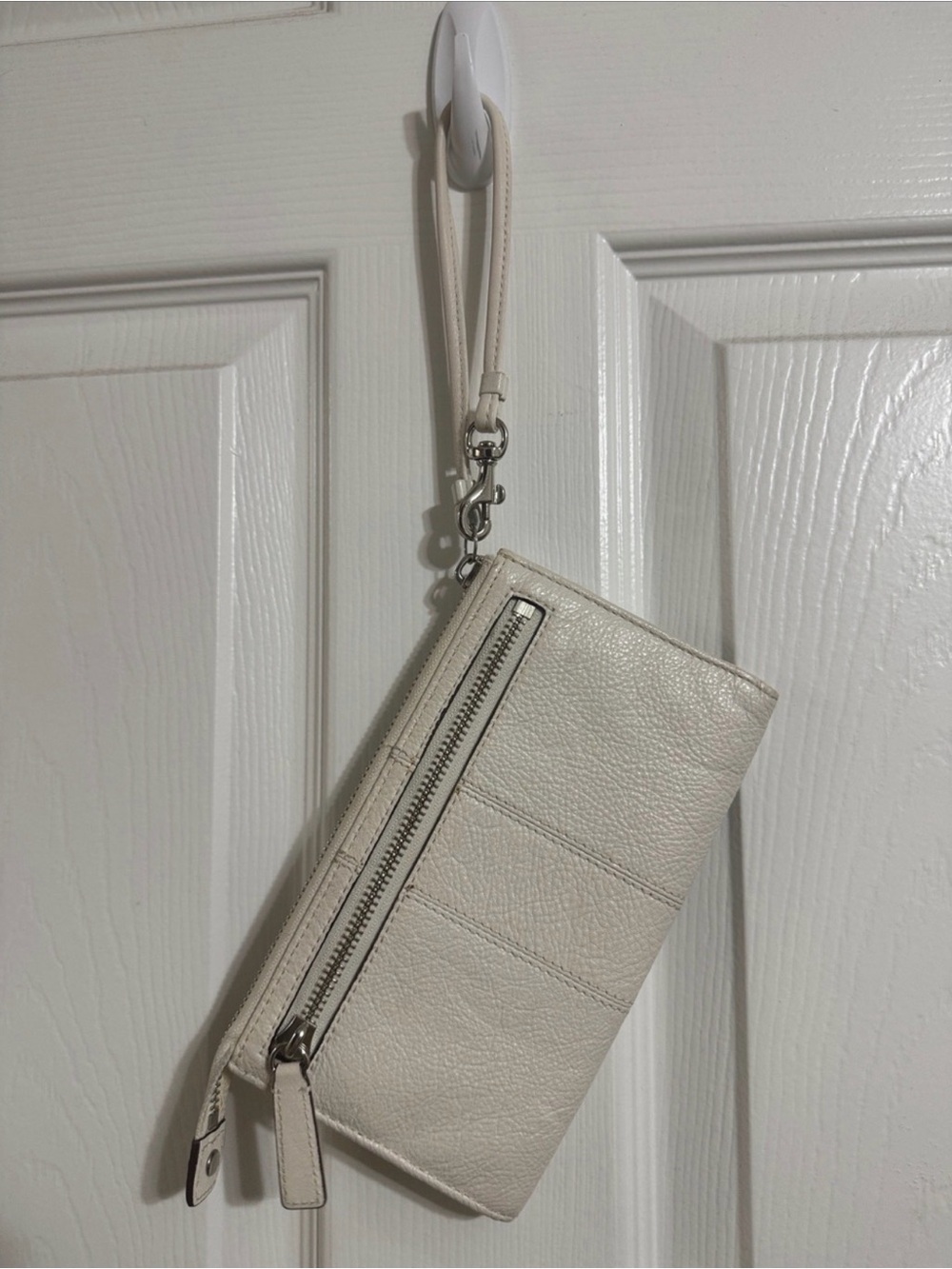 Vintage Coach Signature Stripe Tote Bag Gold Khaki + Matching Leather Wristlet - Picture 12 of 15